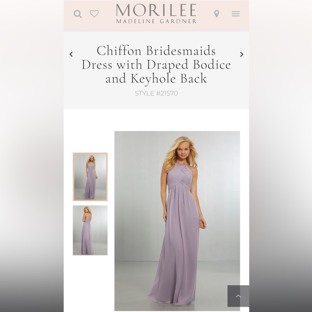Morilee Desert Rose Bridesmaid dress